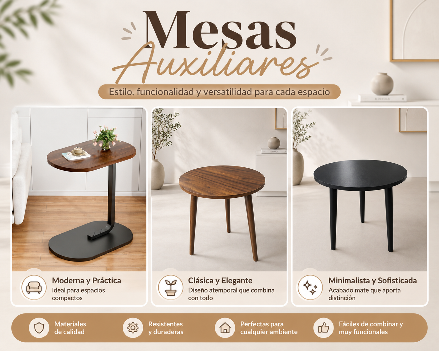 MESAS AUXILIARES
