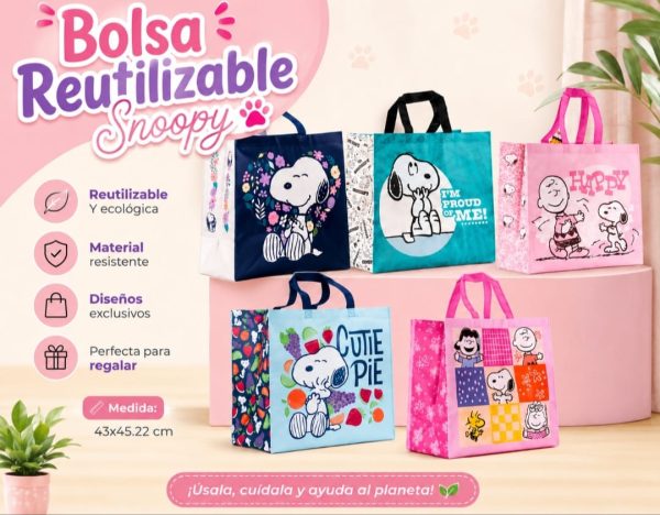 BOLSA REUTILIZABLE SNOOPY