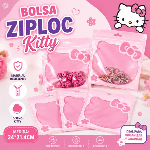 BOLSA ZIPLOC KITTY