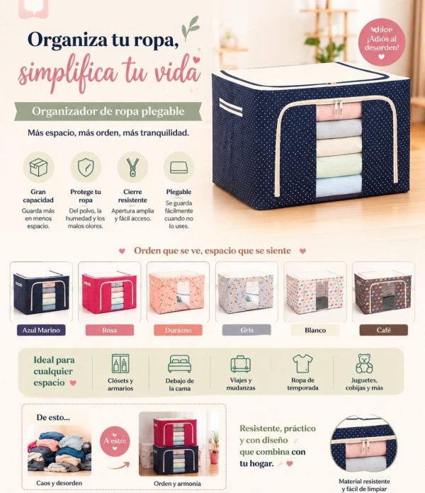 CAJA DE ALMACENAMIENTO GRANDE KAWAII