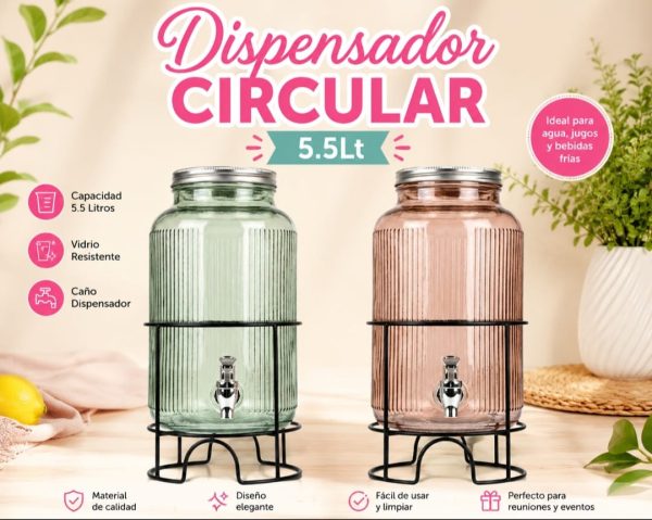 DISPENSADOR CIRCULAR 5.5 LT