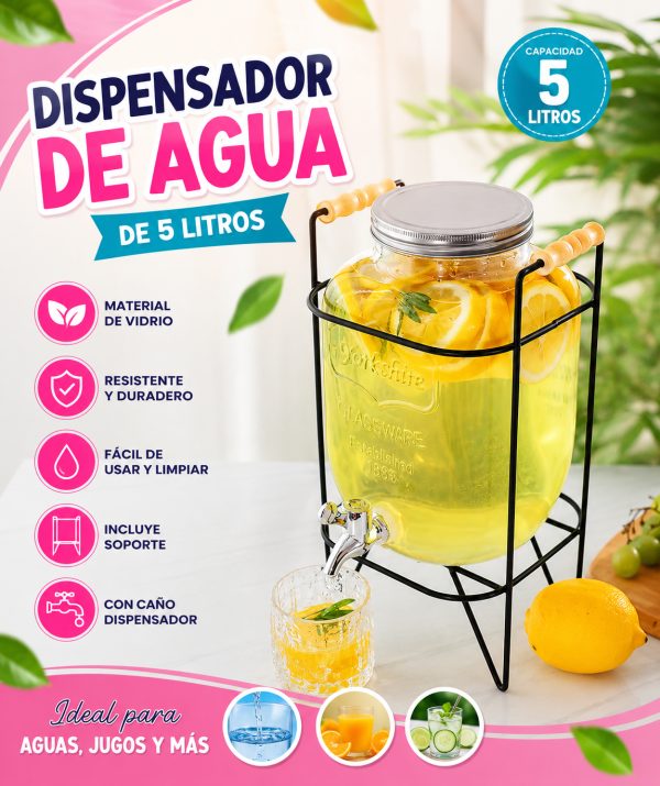 DISPENSADOR DE AGUA DE 5 LITROS