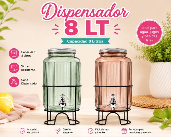 DISPENSADOR LIQUIDO 8LT