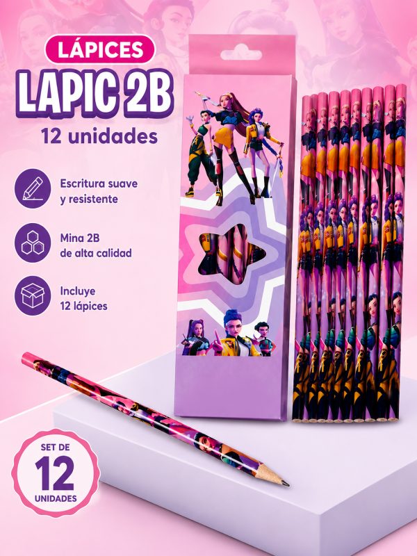 SET X 12 LAPICES KPOP