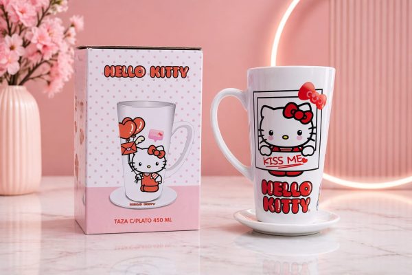 TAZA + PLATO KITTY